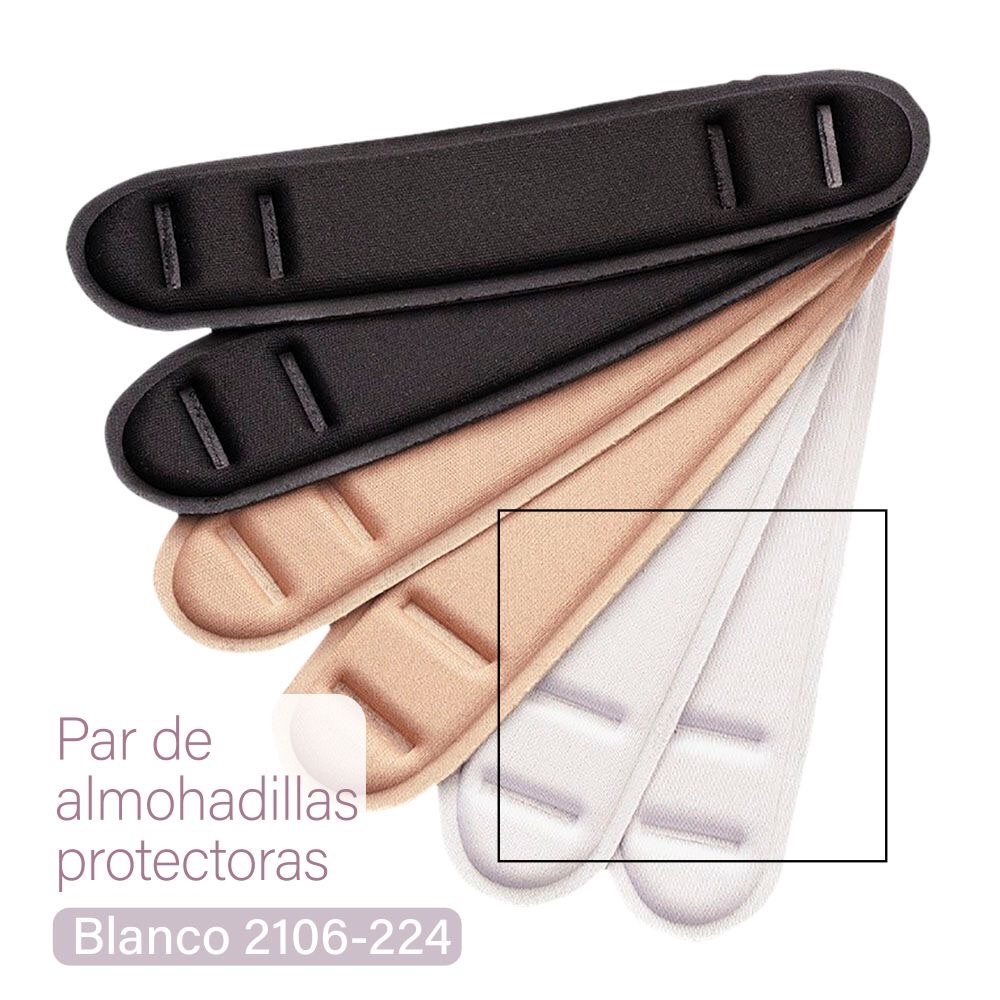 Soft, non-slip bra pads, shoulder protectors.